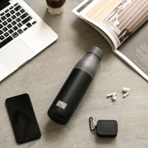 Reusable Stainless Steel Water Bottle (Matt Effect Black)